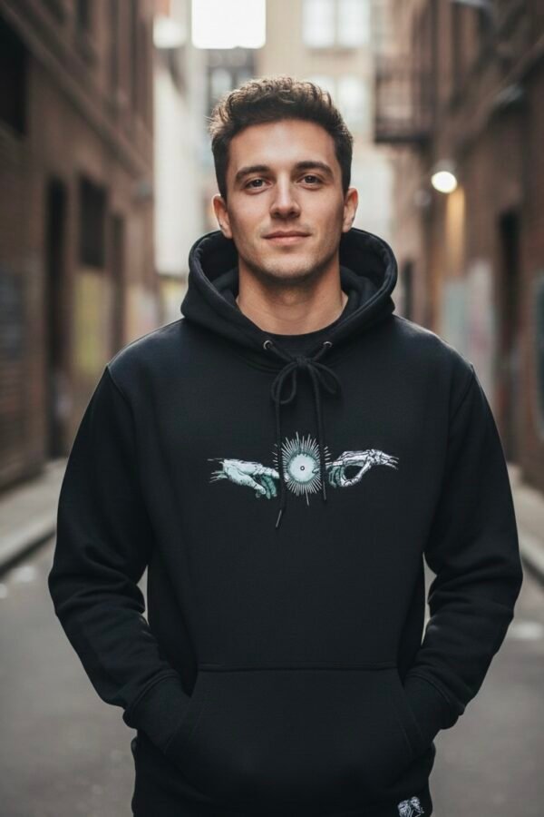 Eternal Balance Graphic Black Hoodie